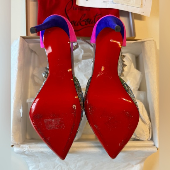 Christian Louboutin hard to find Panill Splash 100. Size 40. Only worn once. - Picture 3 of 9